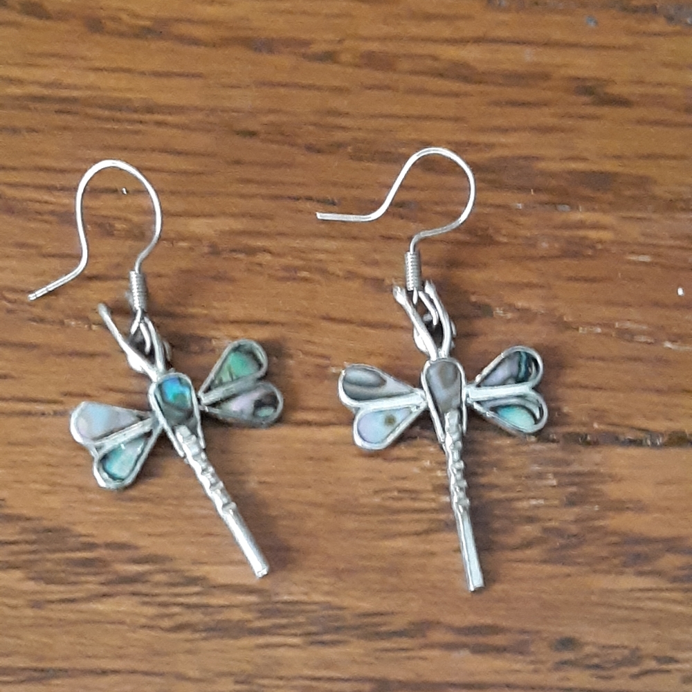 Abalone dangle earings